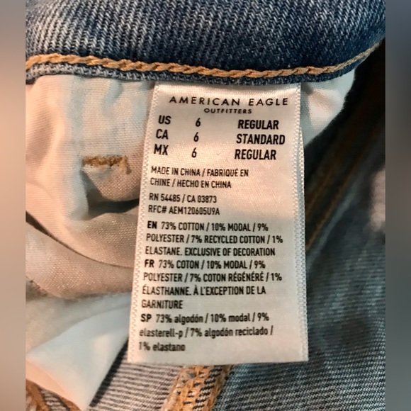 American Eagle Outfitters 6 Wmns High Waisted Stretch Jeans💥BRAND NEW💥 - Picture 7 of 7